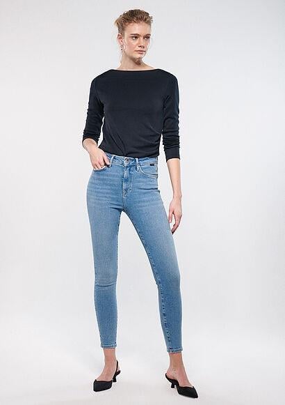 Mavi Serenay Mid Used Gold Shape Kadın Kot Pantolon