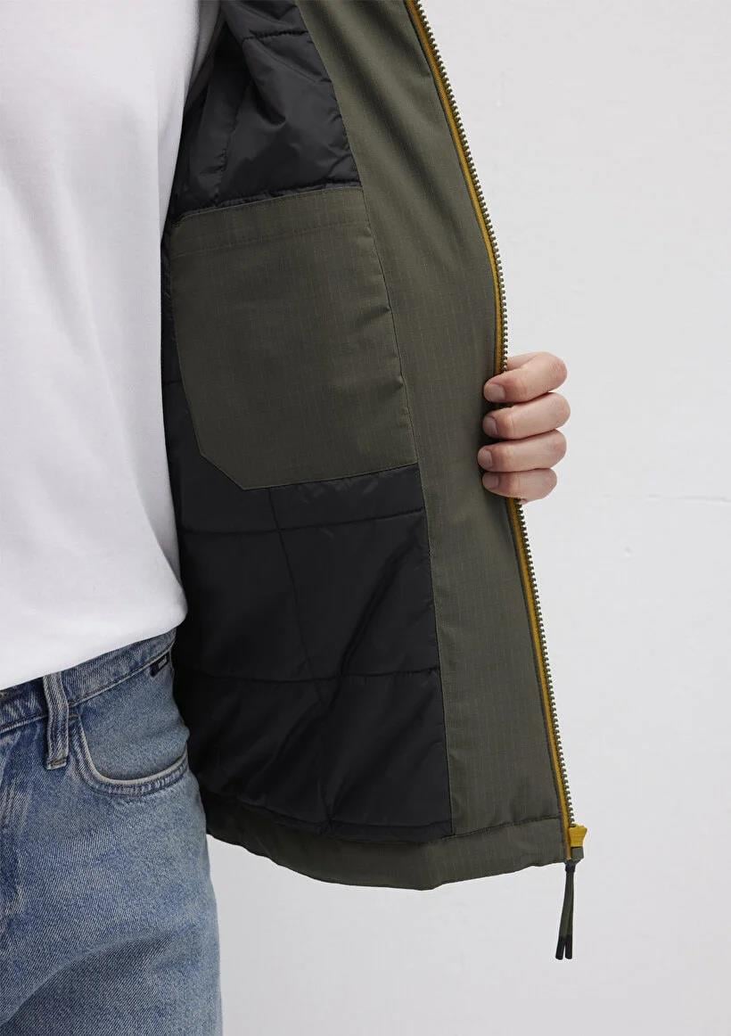 Mavi Kapüşonlu  Kambaba Erkek Mont 0110606-88487