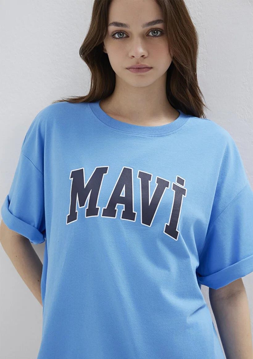 Mavi Mavi Baskılı Kadın T-shirt 1600843-91478