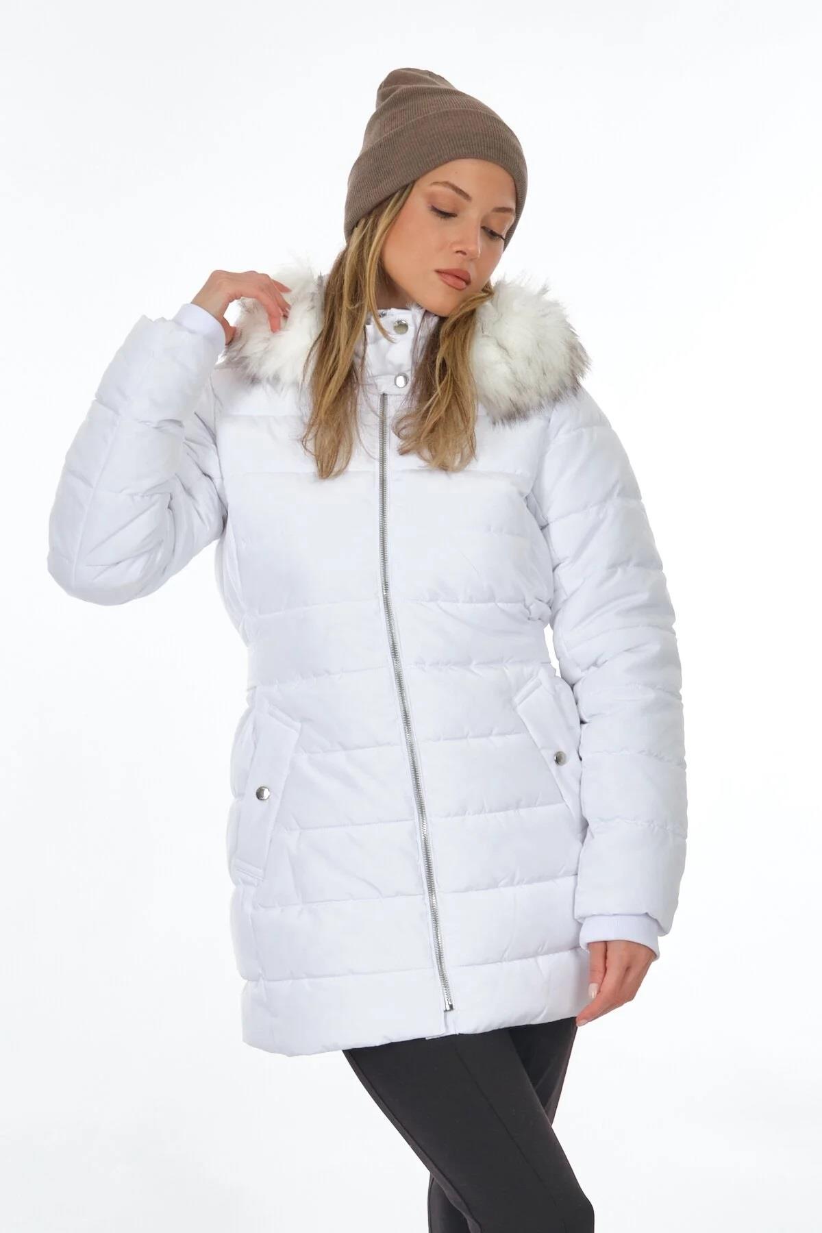 Only Onlnewcamılla Quılt Fur Hood Coat Cc Otw Kadın Mont 15304765