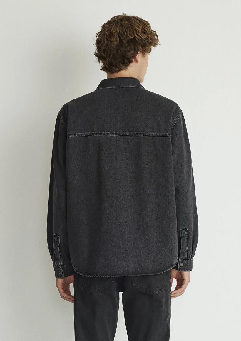 Mavi Ross Smoke Denim Erkek Gömlek  0210031-80482