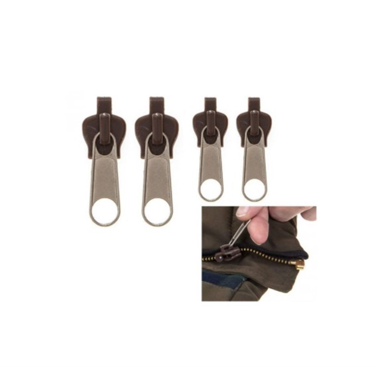 Summit Replacement Zip Fix Kit Fermuar Onarım Kiti 6Lı Paket / 586005