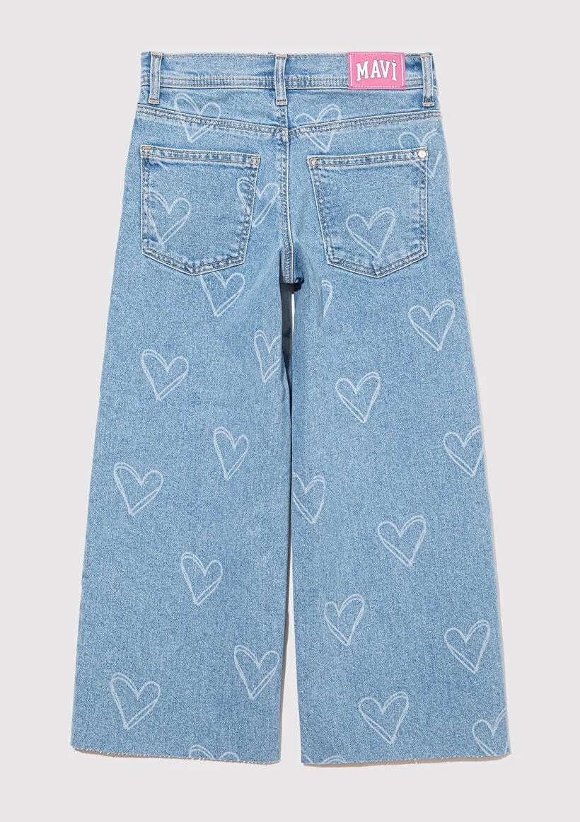 Mavi Lory Wide Leg Çocuk Jean-7010036-89486