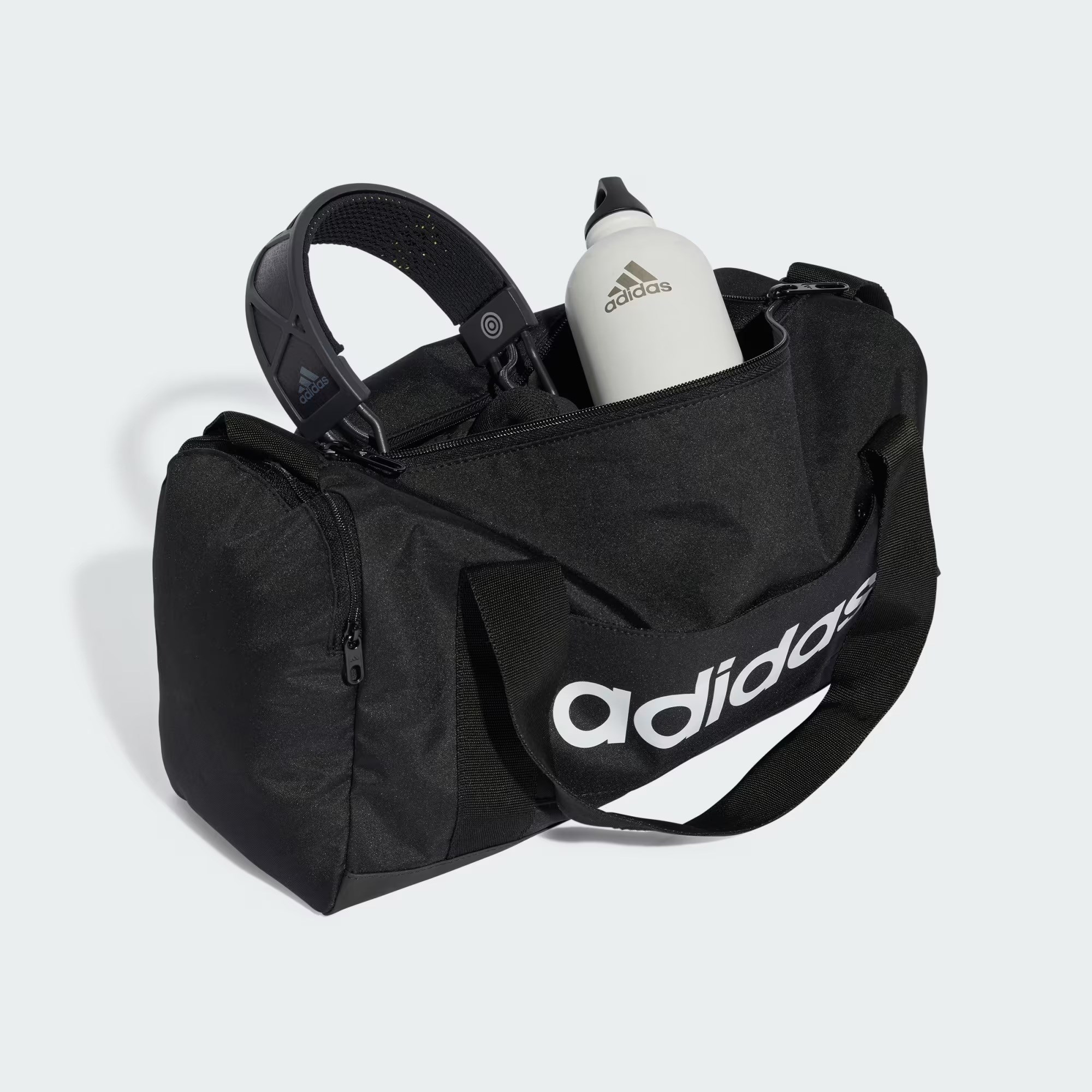 Adidas Lınear Duff Xs   Black/Black/Whıte Unisex Çanta JE8347