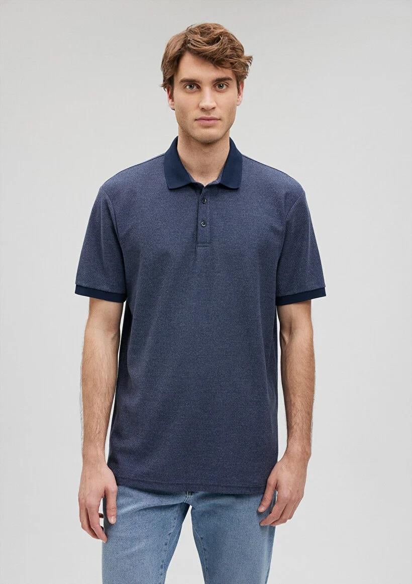 Mavi Polo Yaka Erkek T-shirt