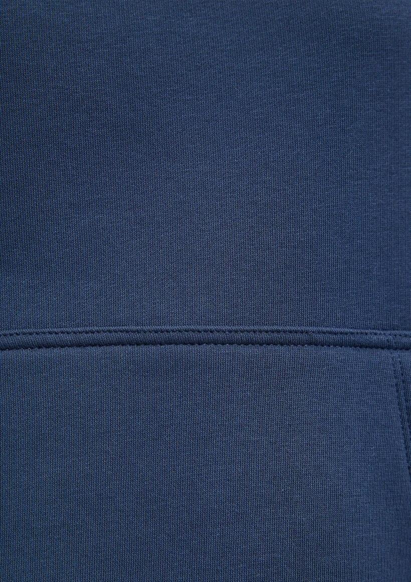 Mavi Kapişonlu Kadın Sweatshirt