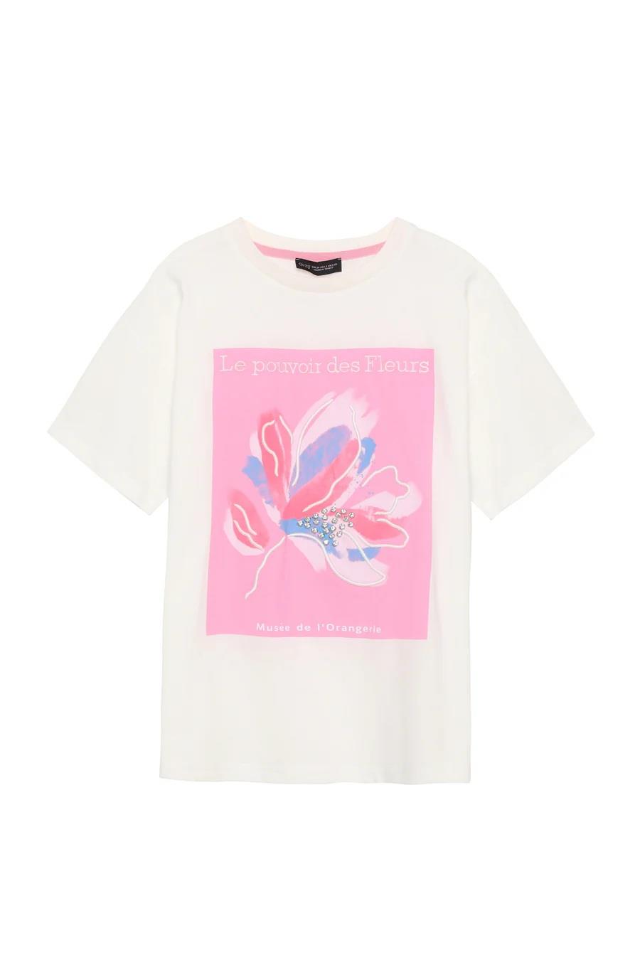 Quzu Baskı Detaylı T-shirt 24Y180223