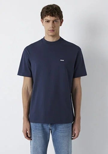 Mavi Mavi Baskılı  Gece Lacivert Erkek T-Shirt 0612216-70490