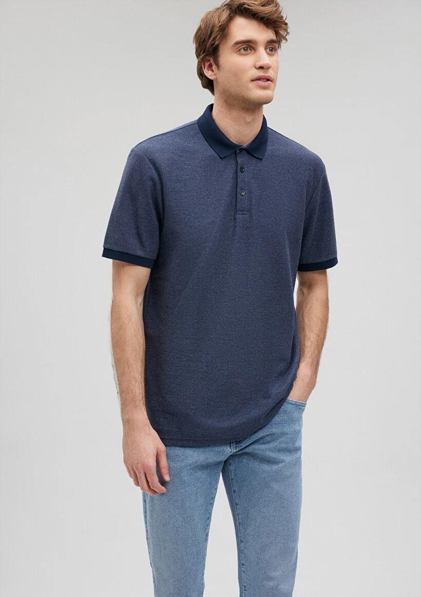 Mavi Polo Yaka Erkek T-shirt