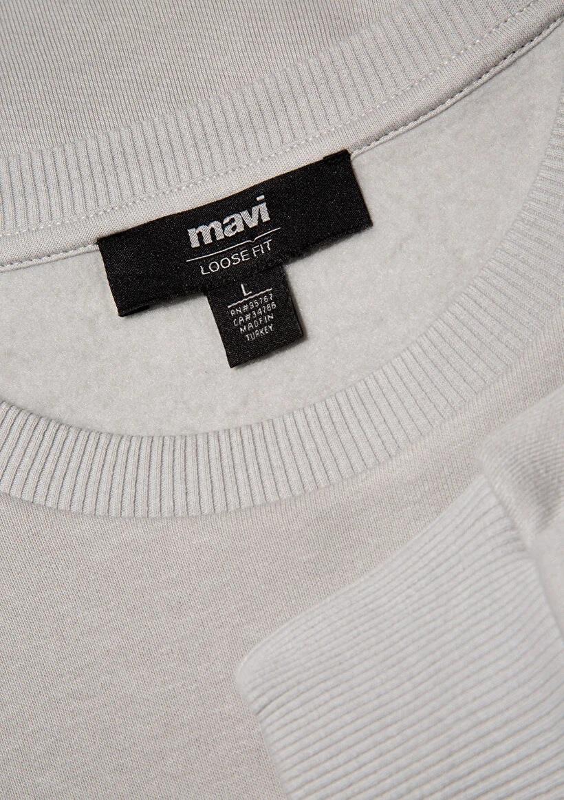 Mavi Bisiklet Yaka   Açık Gri Erkek Sweatshirt 0S10276-81582