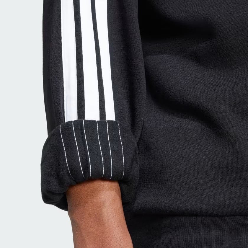 Adidas M 3S Fl Swt   Black/Whıte Erkek Sweatshirt JE6304