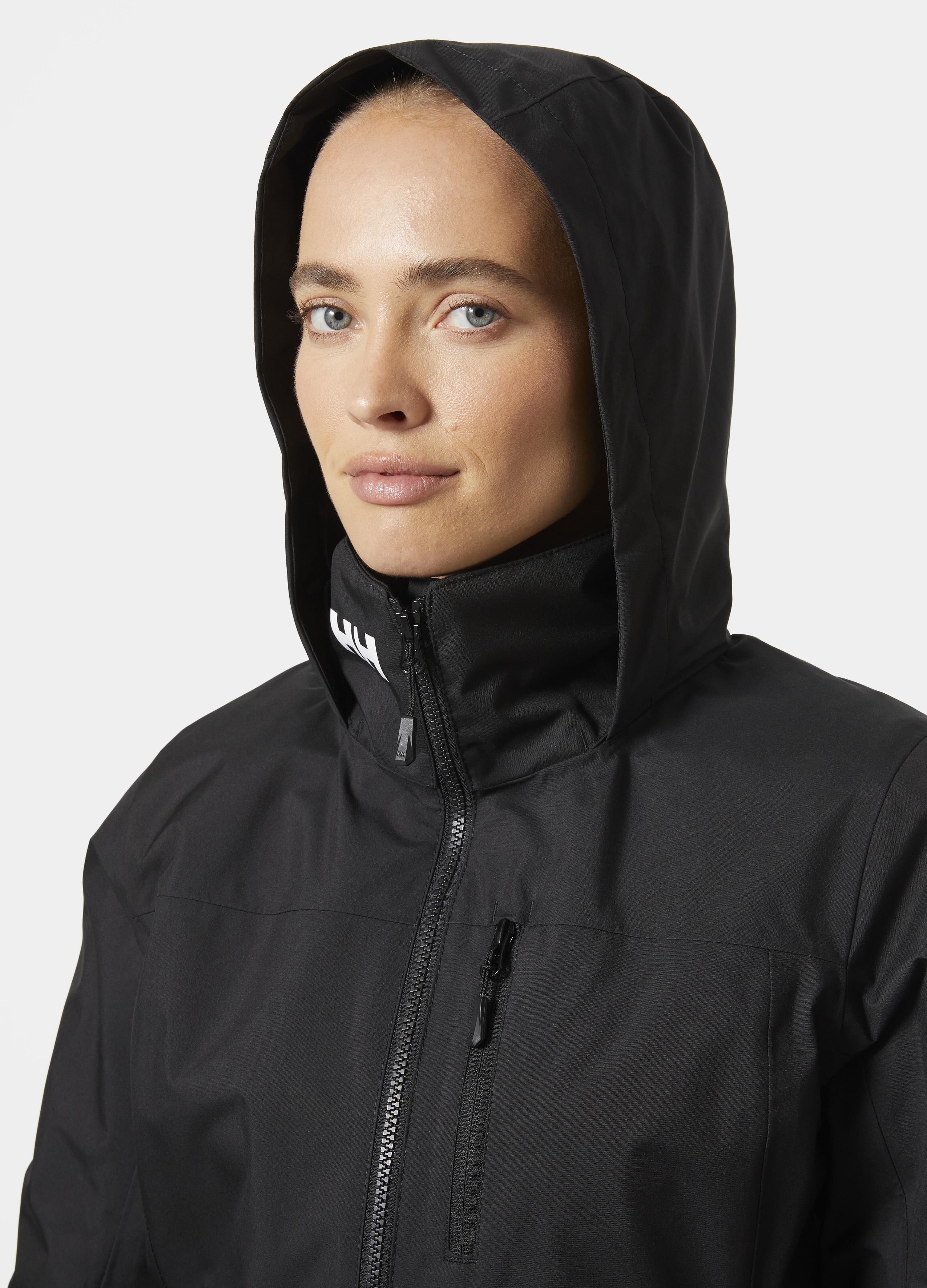 Helly Hansen Womens Black Crew Hooded Midlayer Jacket HHA.34447-990