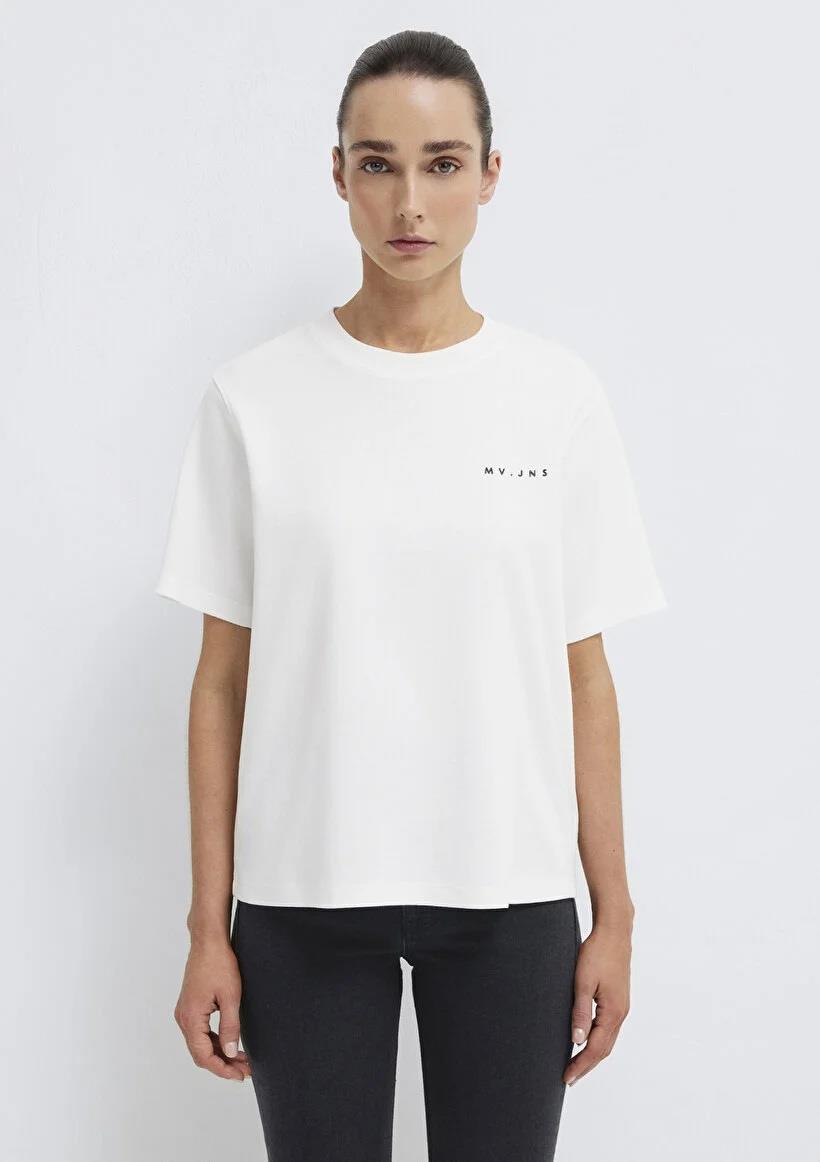 Mavi Mv Baskılı Kadın T-shirt 1613148-80194