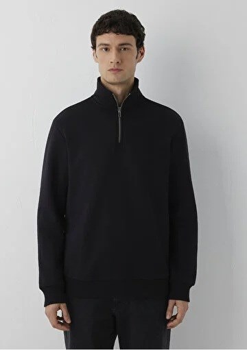 Mavi Yarım Fermuarlı   Erkek Sweatshirt 0S20027-900