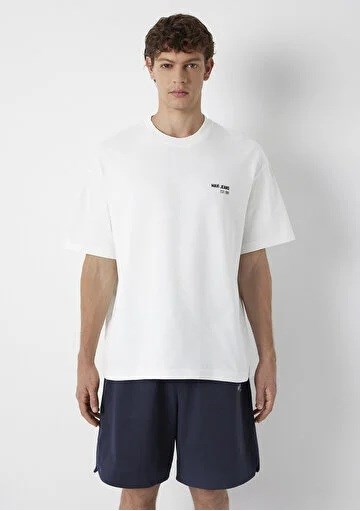 Mavi Jean Baskılı Erkek Oversize T-shirt-0613676-70057