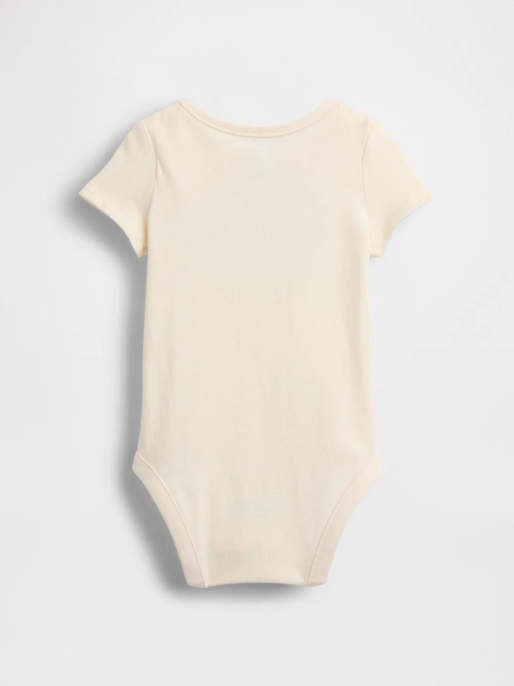 Gap Bebek  Organik Pamuk Logo Bodysuit-883699-00