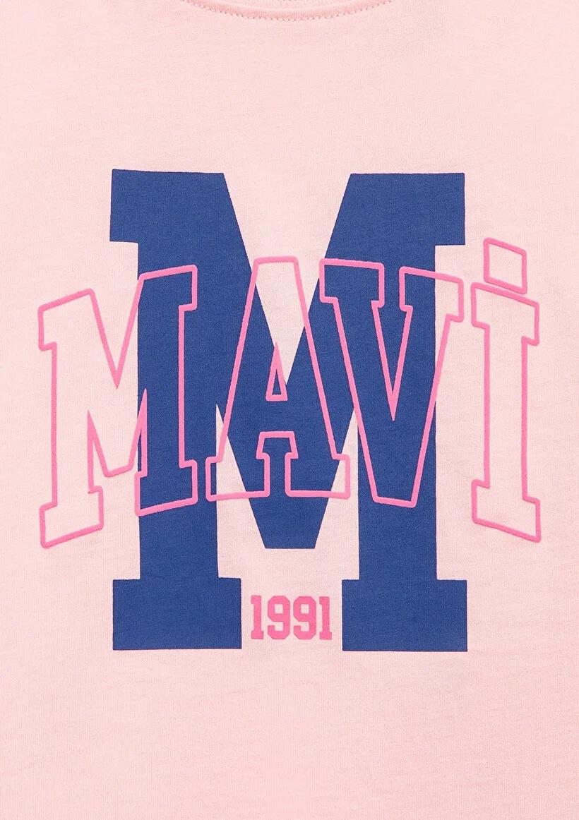 Mavi Logo Baskılı Çocuk T-shirt-7610390-71007