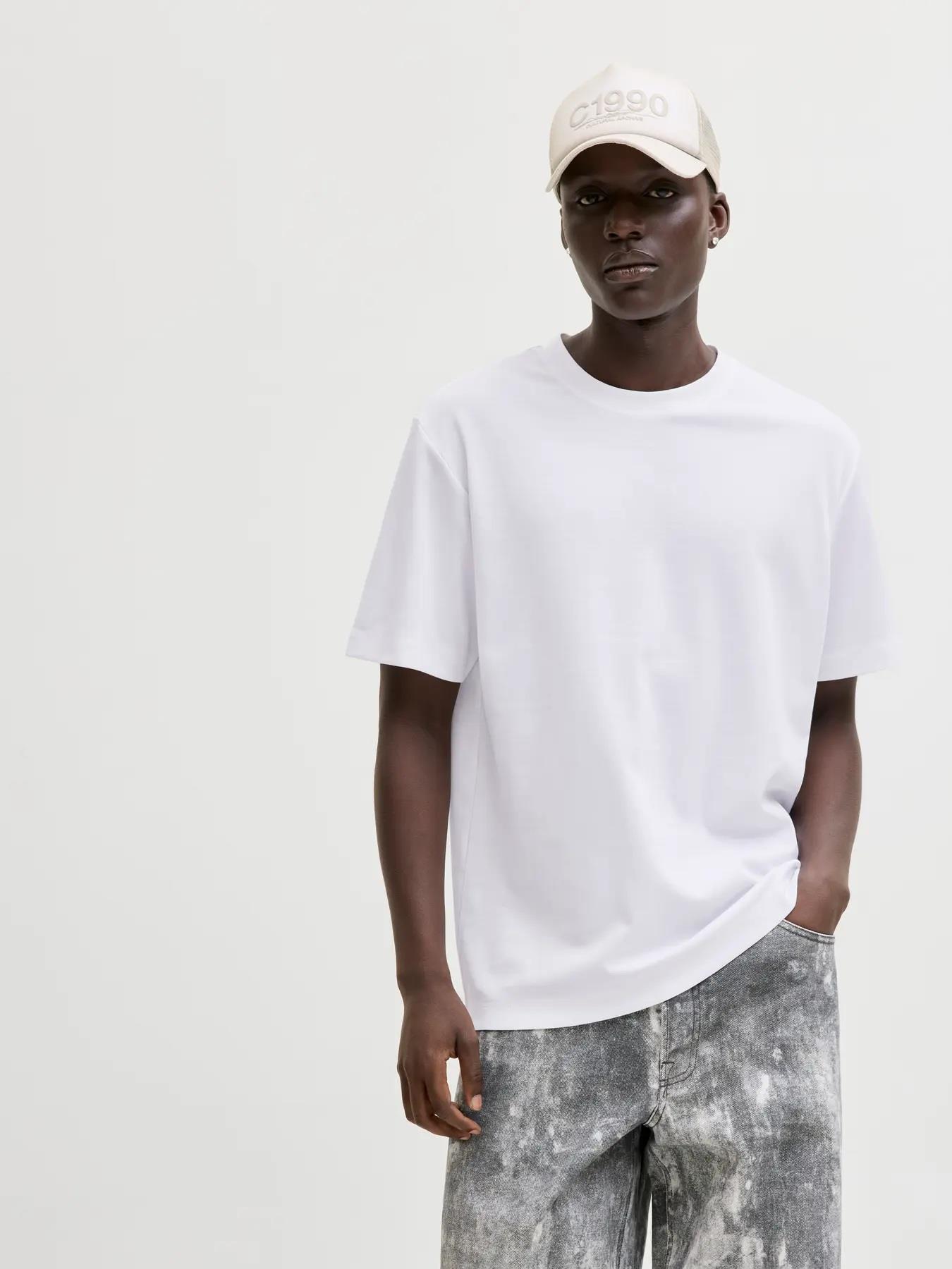 Jack Jones Jcofusıon Badge Tee SS Crew Neck LN Erkek T-Shırt-12289962