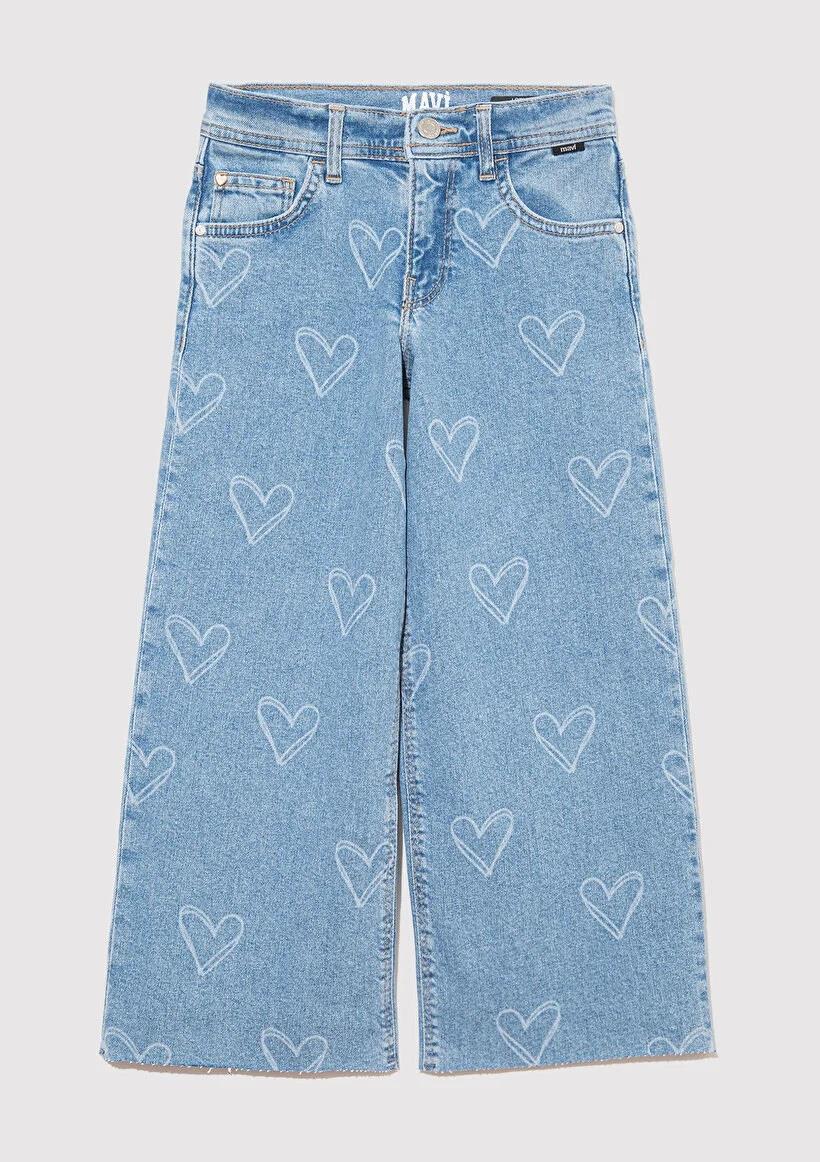 Mavi Lory Wide Leg Çocuk Jean-7010036-89486