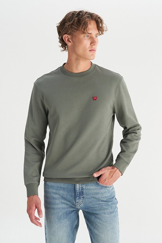 Wrangler Erkek Patch Logo Sweatshirt GW2520255801