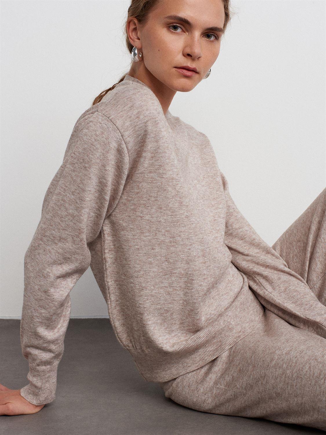 Dilvin Bisiklet Yaka Yünlü Basic Triko Kazak 10633