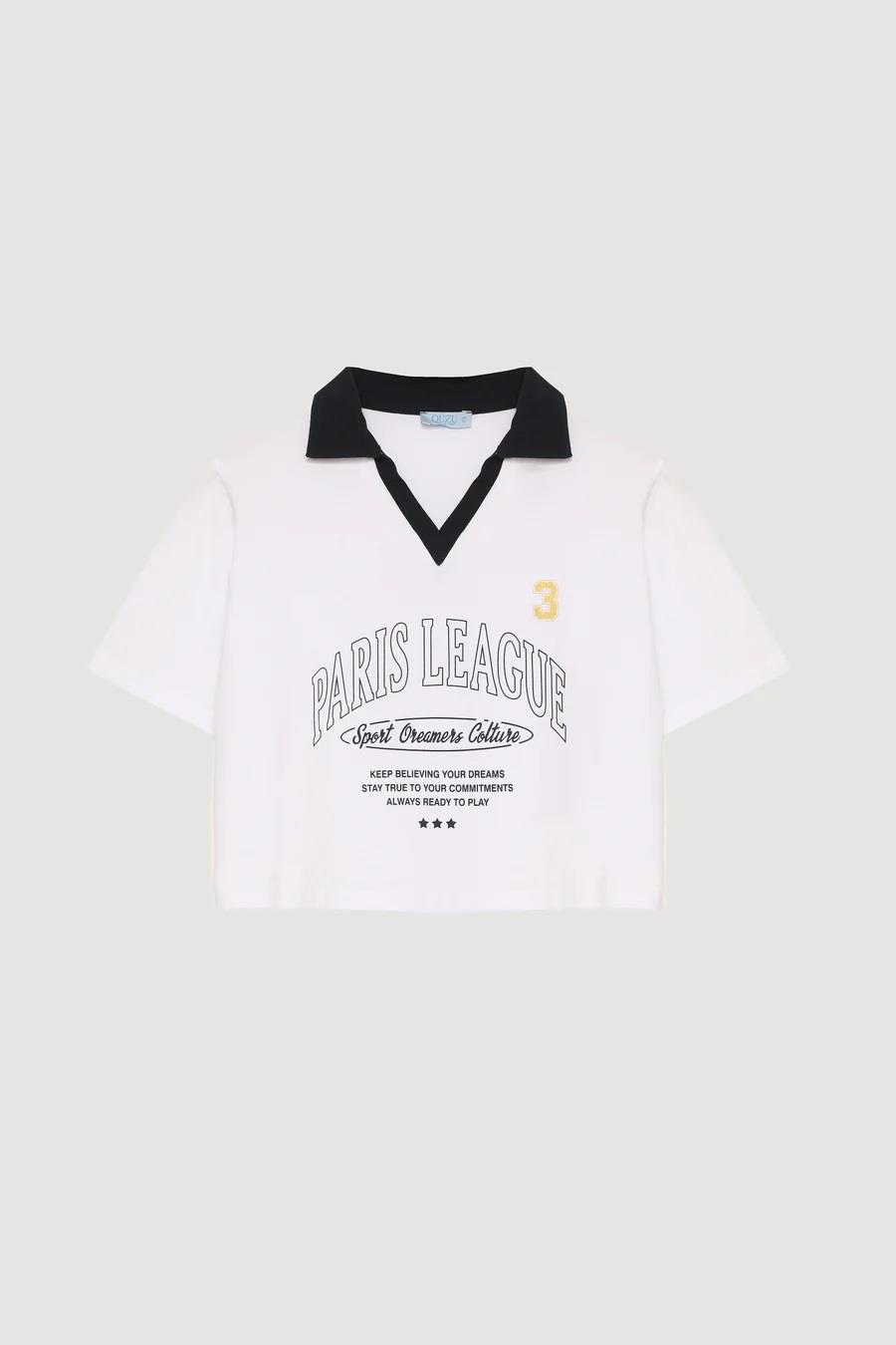 Quzu Matchli Baskılı T-shirt 25YTSH00353