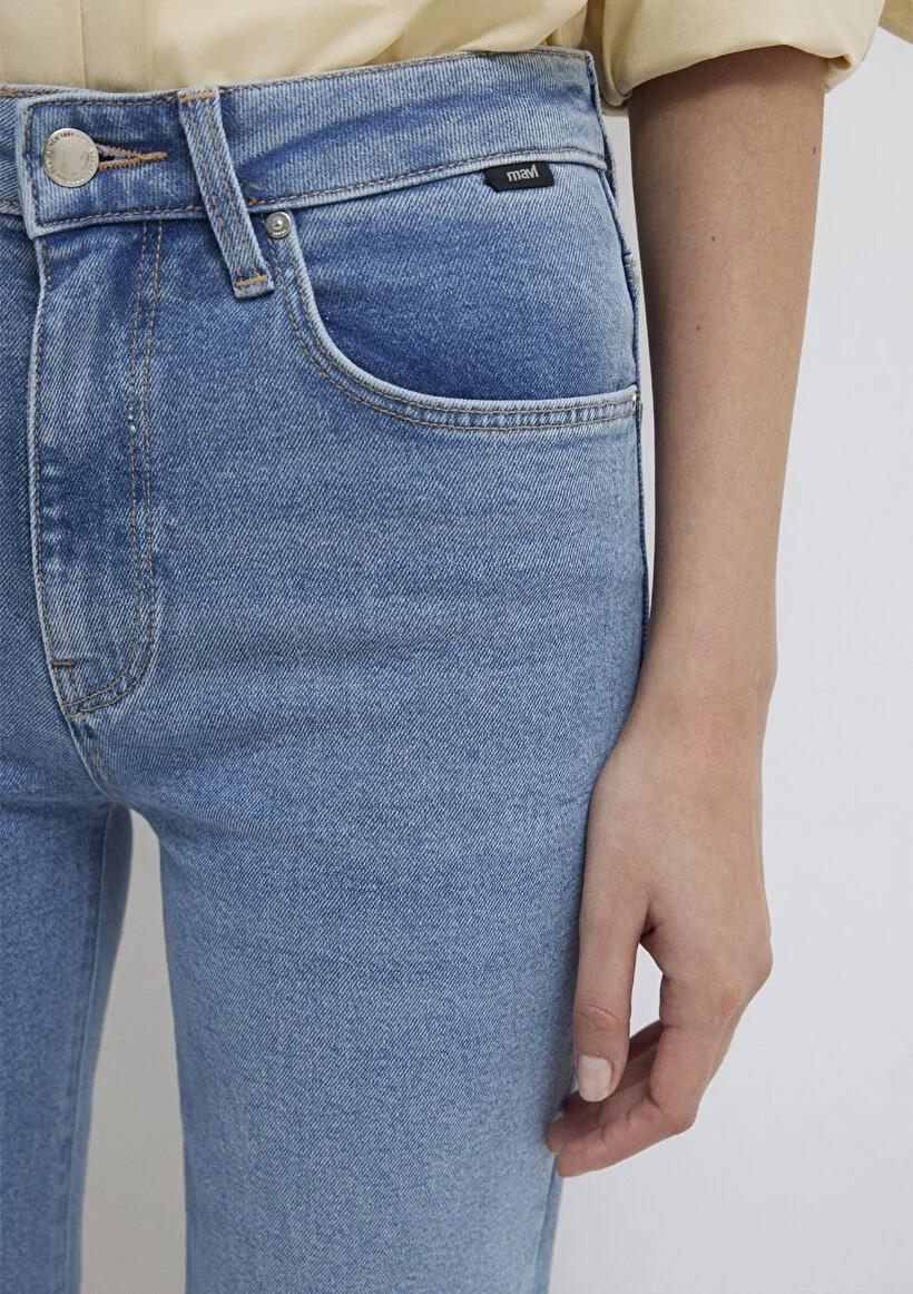 Mavi Vıola Mid Indigo Premium Blue Kadın Jean Pantolon 101048-91000