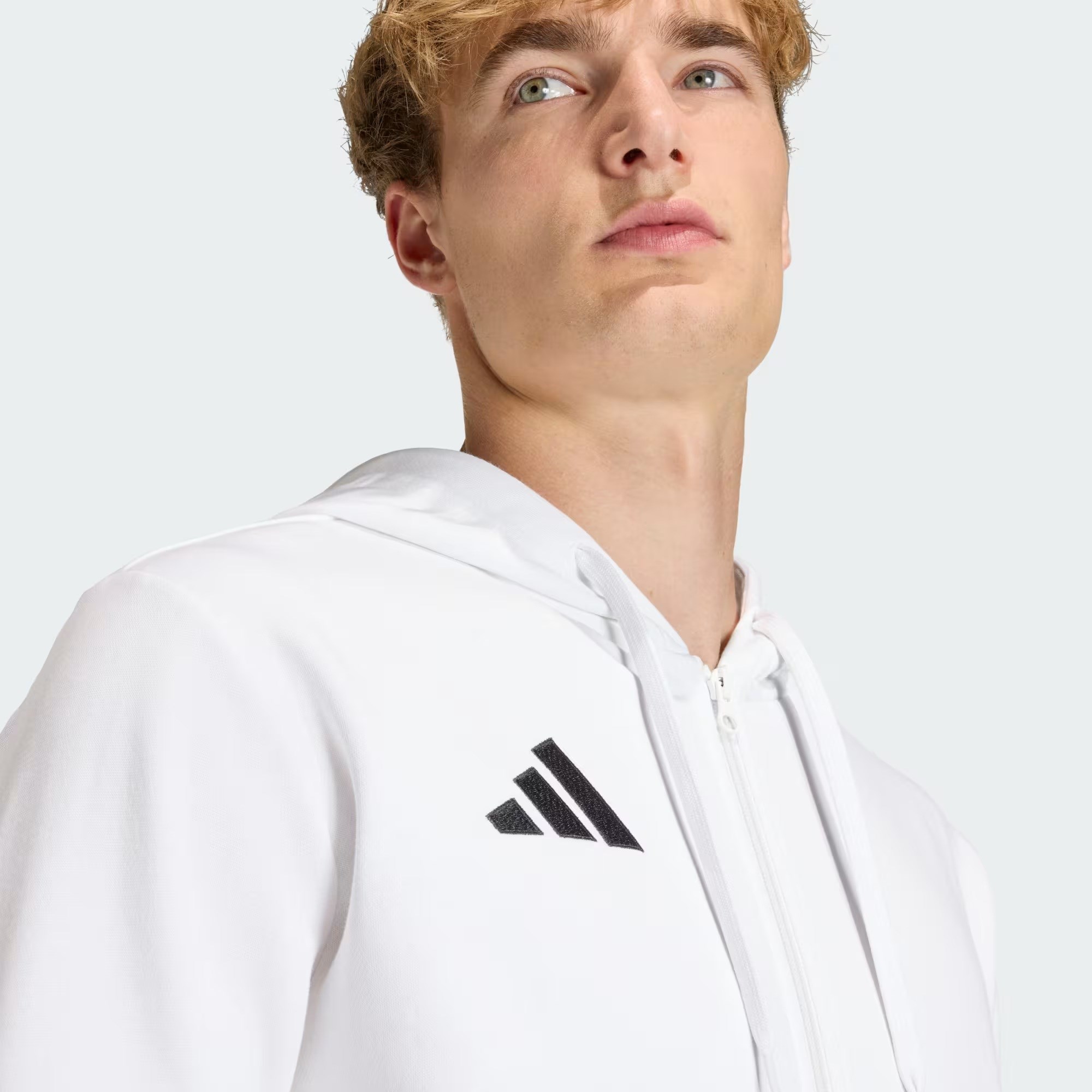 Adidas Ent26 Fz Hood Whıte/Black Erkek Sweatshirt KF5943