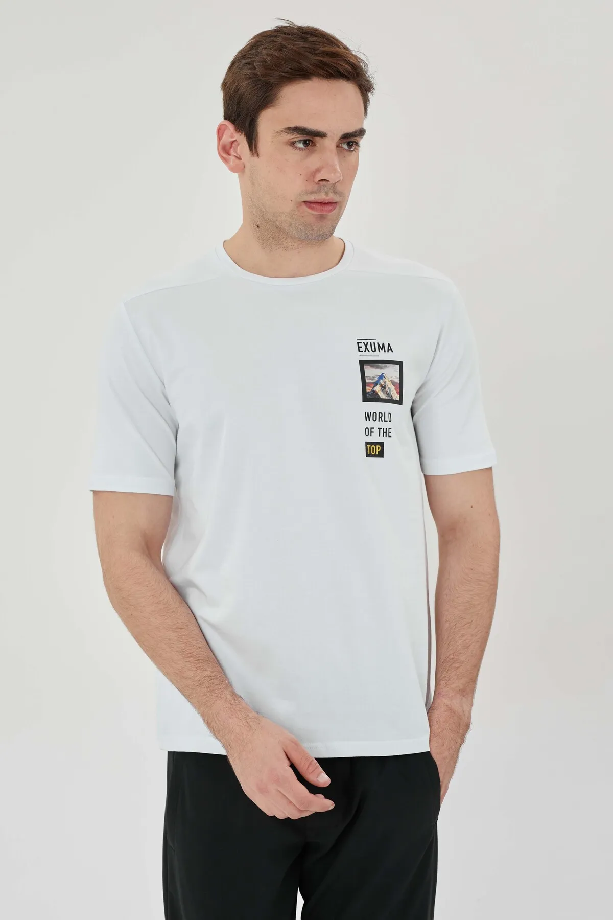 Exuma Baskılı Basing Unisex Tişört