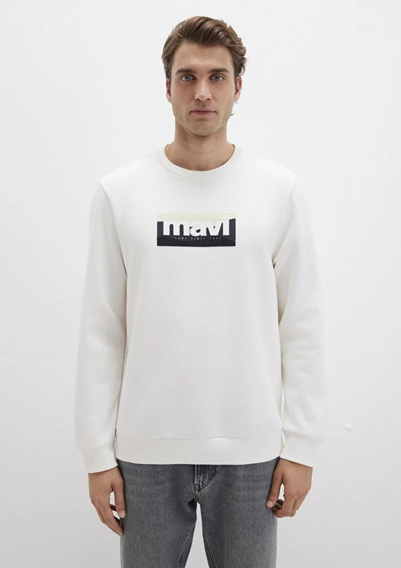 Mavi Mavi   Kırık Beyaz Erkek Sweatshirt 0S10203-70057