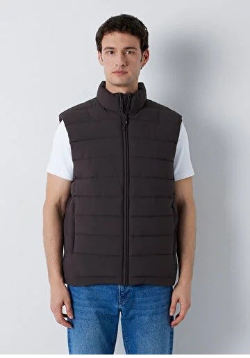Mavi Dik Yaka  Erkek Yelek 0110837-90892