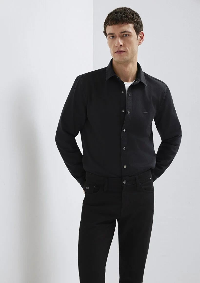 Mavi Regular Fit  Black Erkek Gömlek-0211865-90850