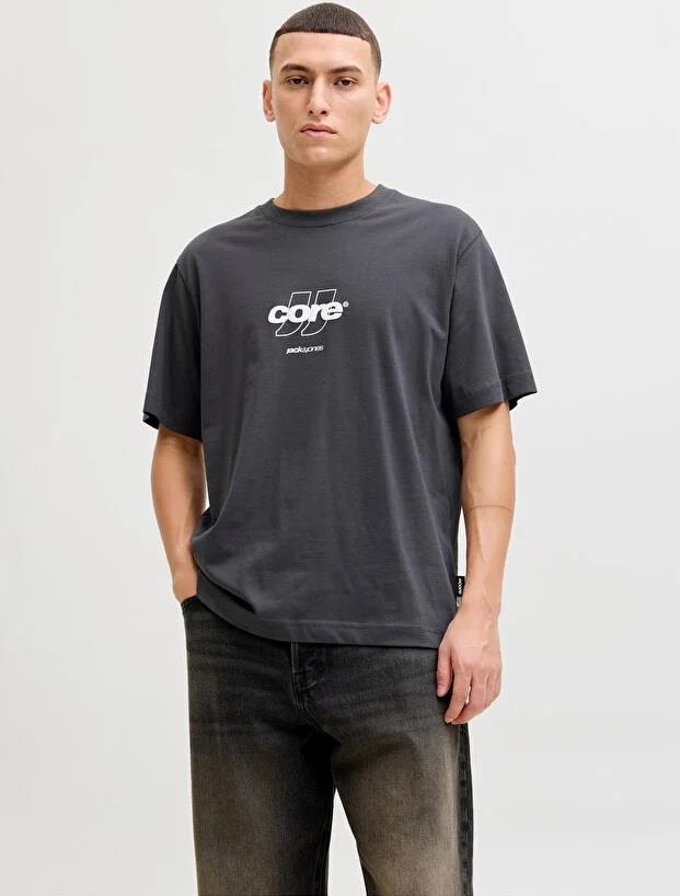 Jack&Jones Core Jcoclub Front Prınt Tee Ss Crew  Neck Erkek T-Shirt 12289868