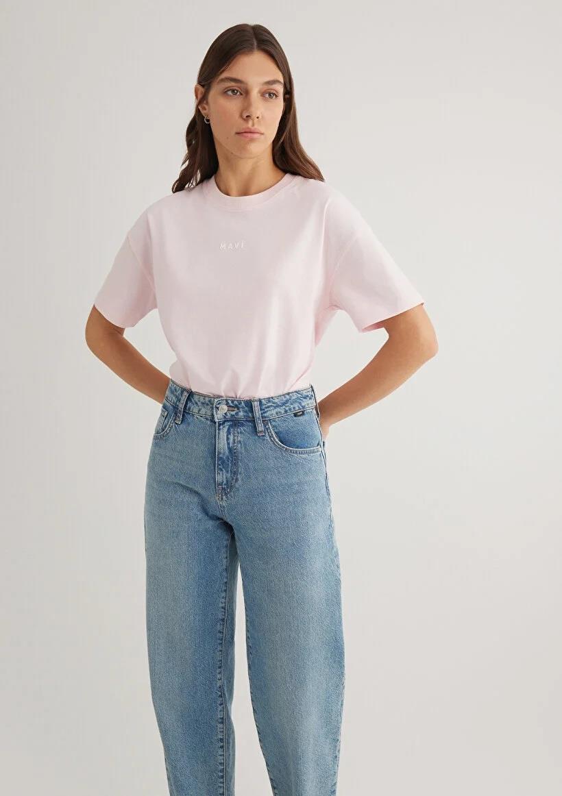 Mavi Mavı Baskılı  Pink-A Boo Kadın T-Shirt 1612518-89200