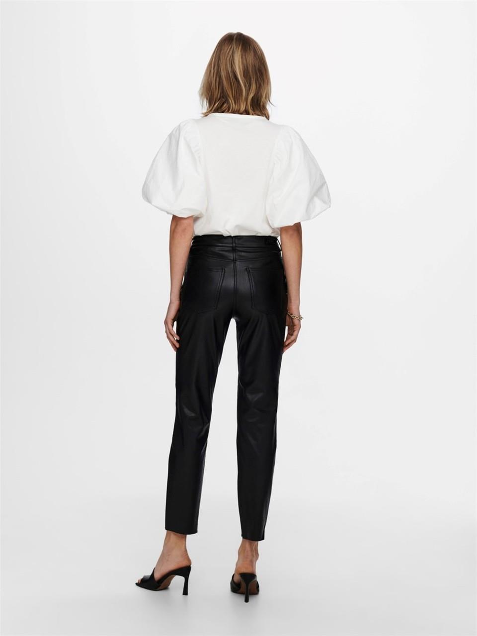 Only Onlemıly Hw St Ank Faux Leather Kadın Pantolon