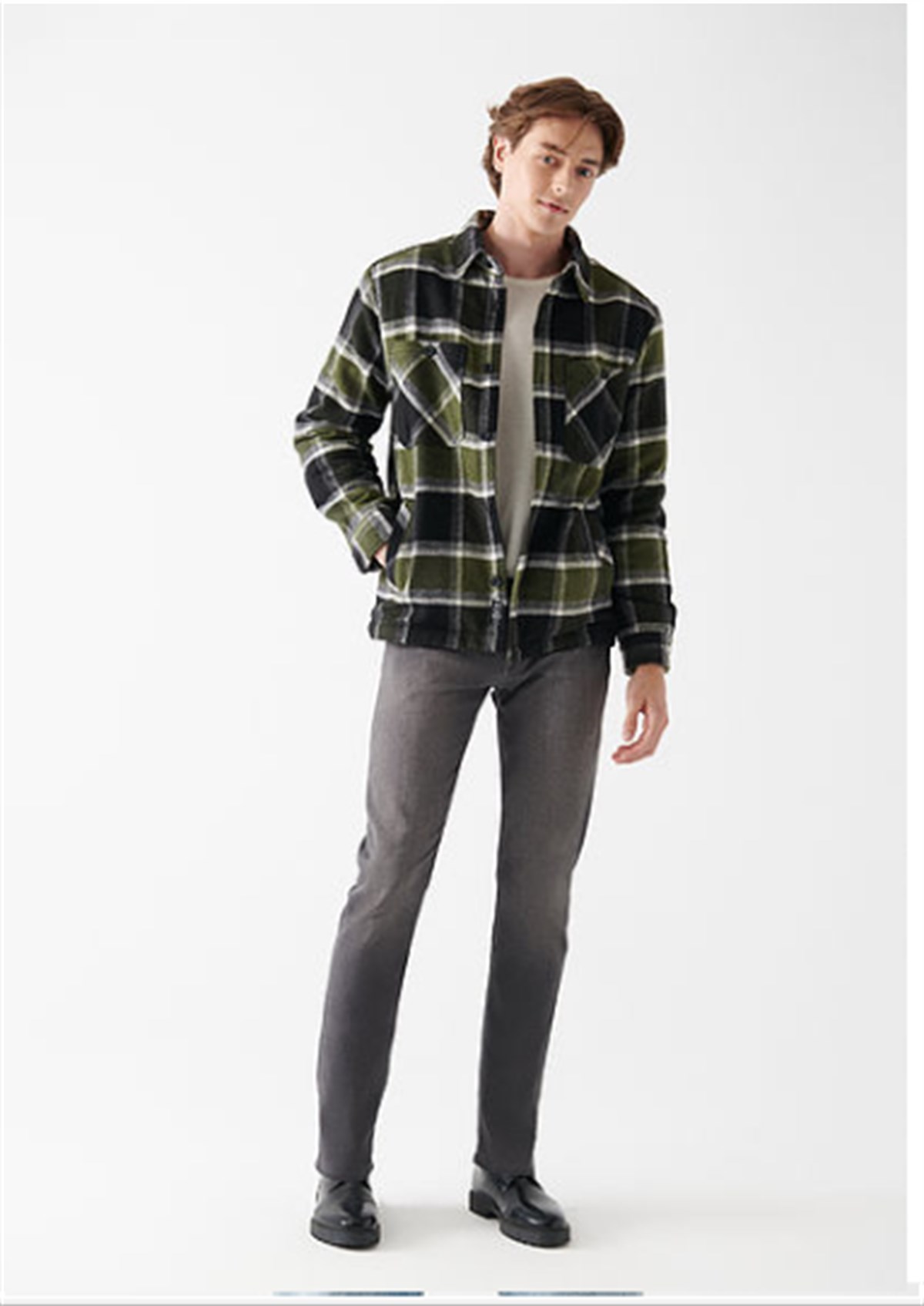 Mavi Marcus Cloudy Grey Sporty Erkek Pantolon 0035182163