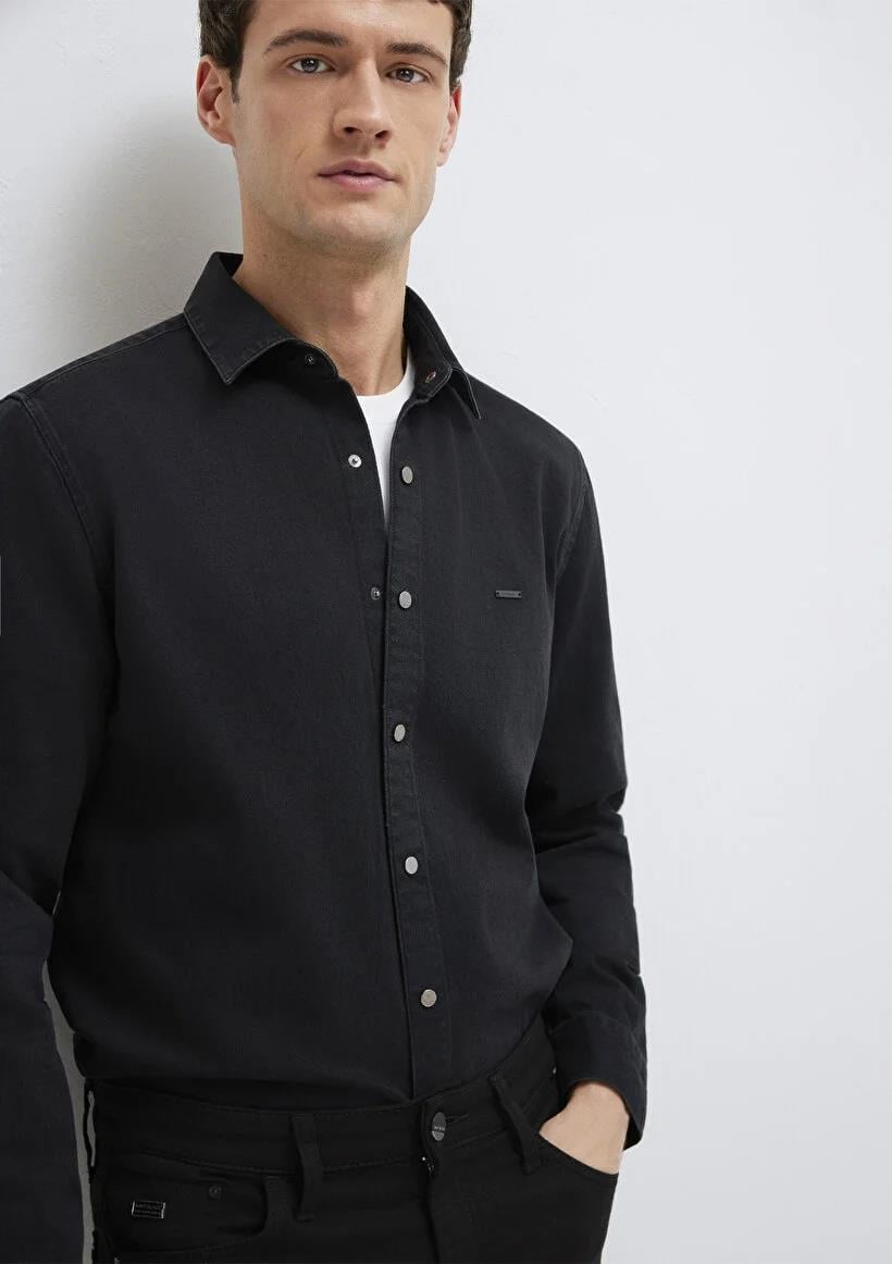 Mavi Regular Fit  Black Erkek Gömlek-0211865-90850