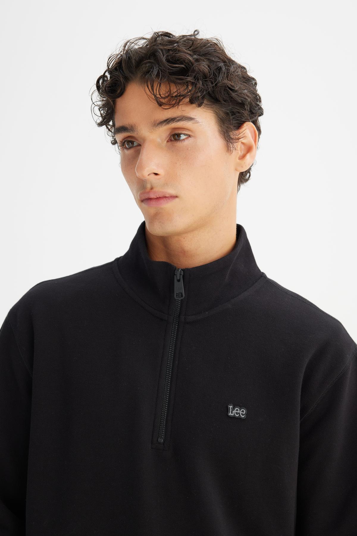 Lee Erkek Pike Interlock Half Zip Sweatshirt L2520312001