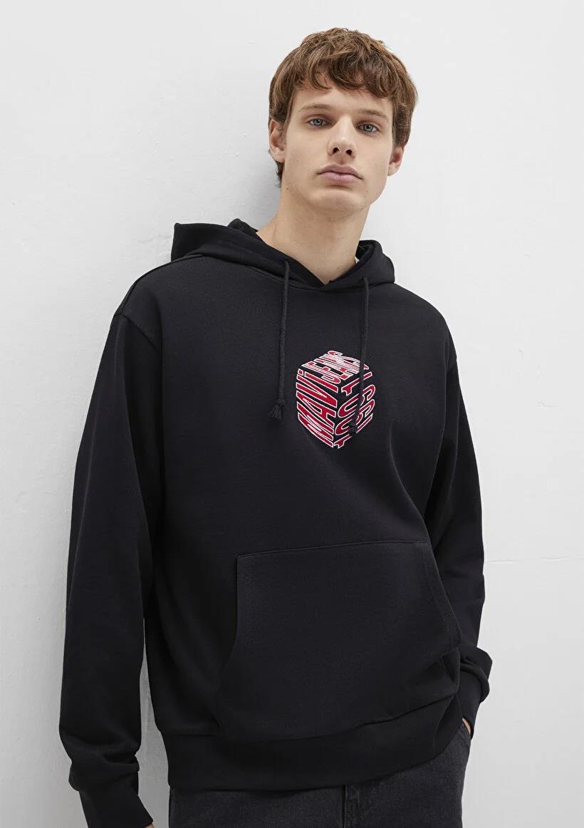 Mavi Mavi 1991 Kapüşonlu  Siyah Erkek Sweatshirt 0S10397-900