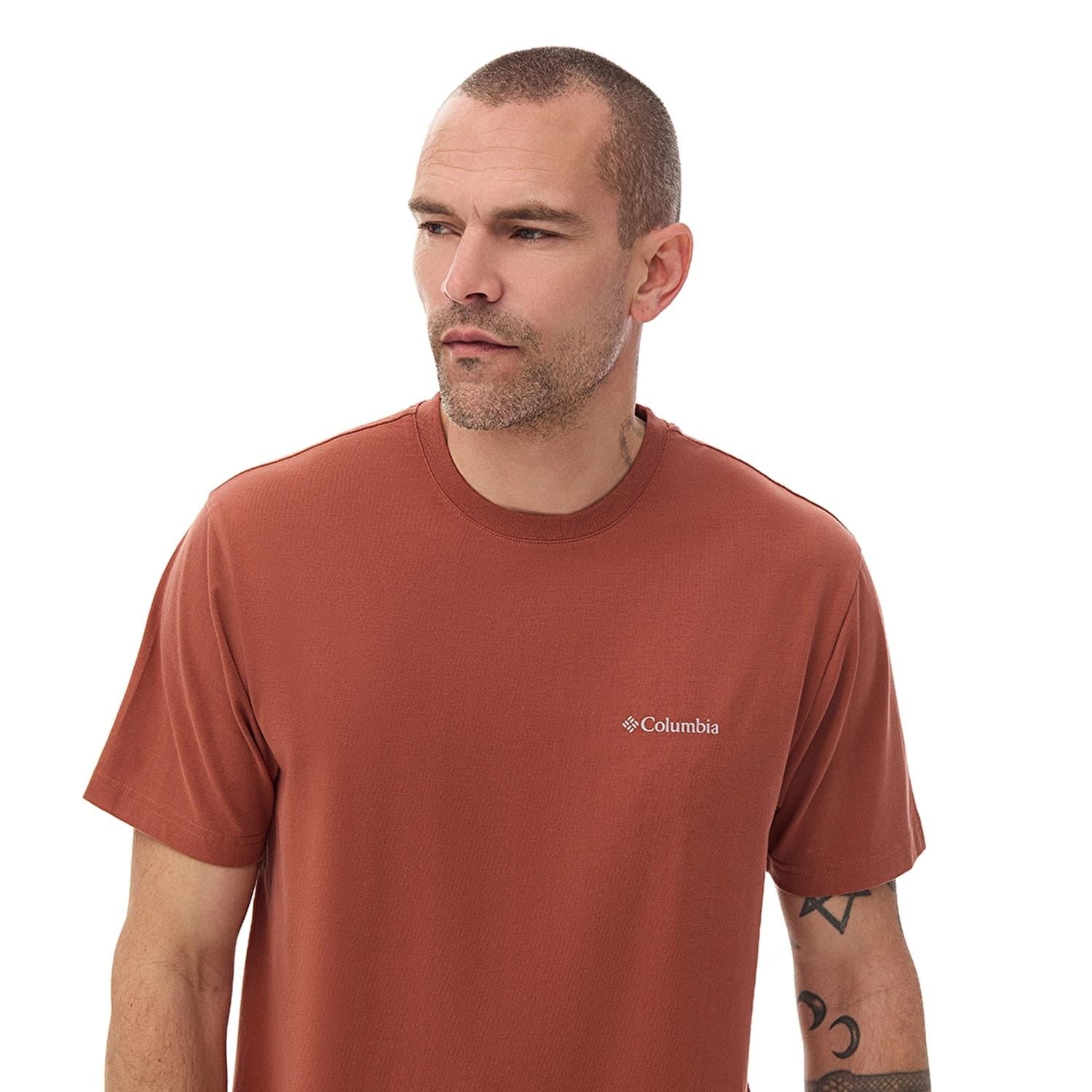 Columbia  Csc M Basıc Sm Logo Brushed Ss Tee Erkek Kısa Kollu T-Shirt