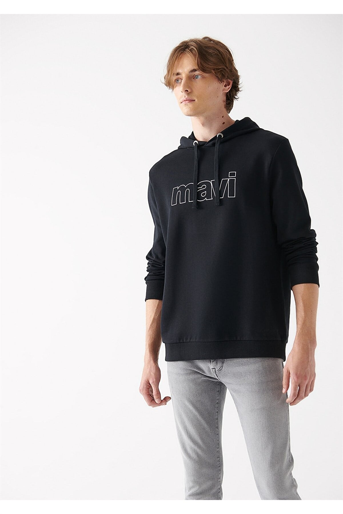 Mavi Logo Kapüşonlu Erkek  Sweatshirt 065606-900