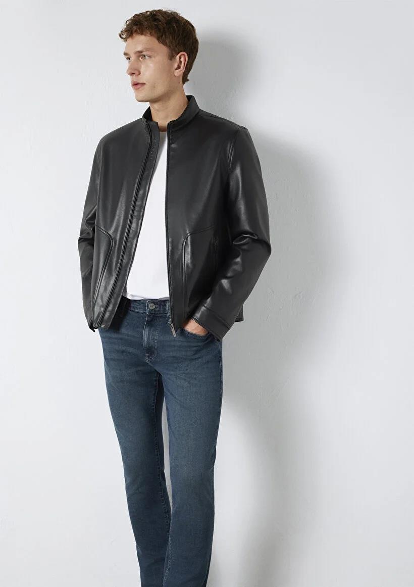 Mavi Suni Deri Slim Fit Mont-0110789-71379