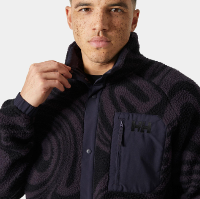Helly Hansen Panorama Prınted Pıle Snap Erkek Mont HHA.63349