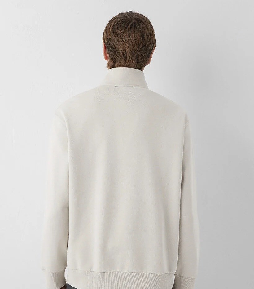 Mavi Yarım Fermuarlı  Erkek Sweatshirt 0S10278-70144