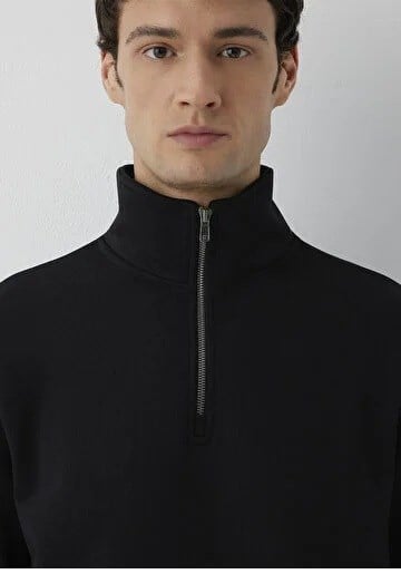 Mavi Yarım Fermuarlı   Erkek Sweatshirt 0S20027-900
