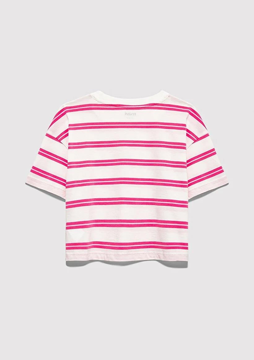 Mavi Logo Baskılı Çocuk T-shirt-7610387-91358