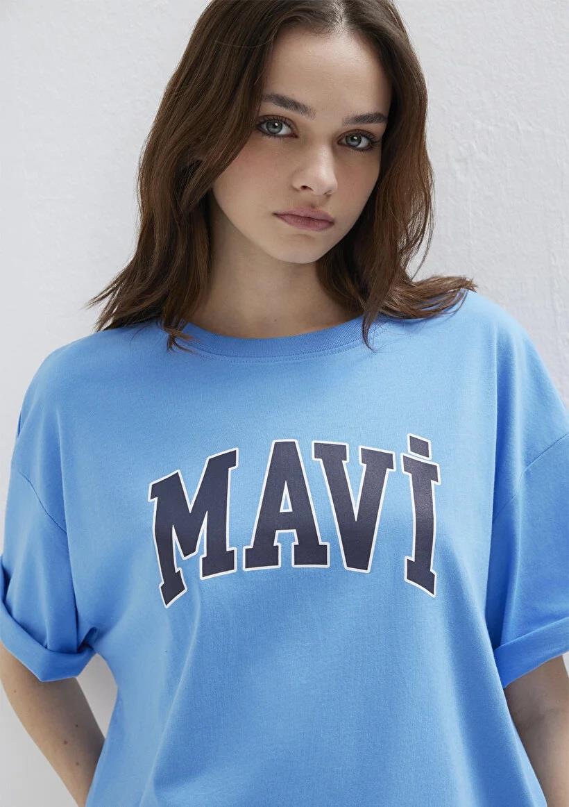 Mavi Mavi Baskılı Kadın T-shirt 1600843-91478
