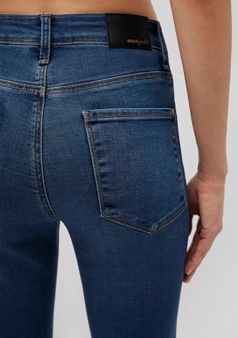 Mavi Kendra Mid Brushed Gold Kadın Jean