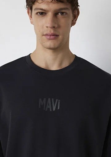 Mavi Mavi Logo  Siyah Erkek T-Shirt 0613581-900