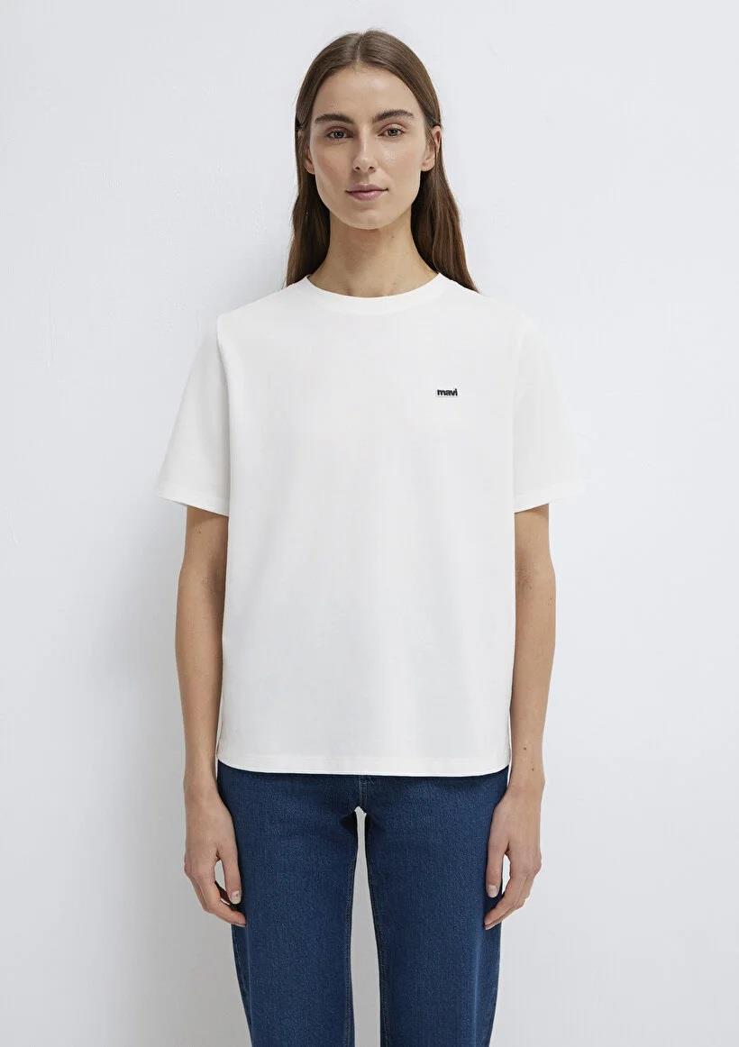 Mavi Logo Baskılı Kadın T-Shirt 1613407-70057